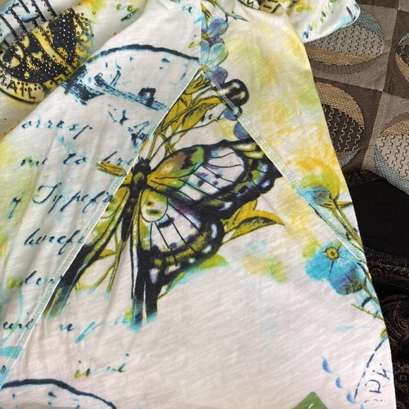 💥💥 Henley style tee top plus butterfly XL - Picture 8 of 8